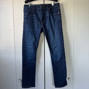 American Eagle Outfitters Men's Slim Jeans - Dark Blue